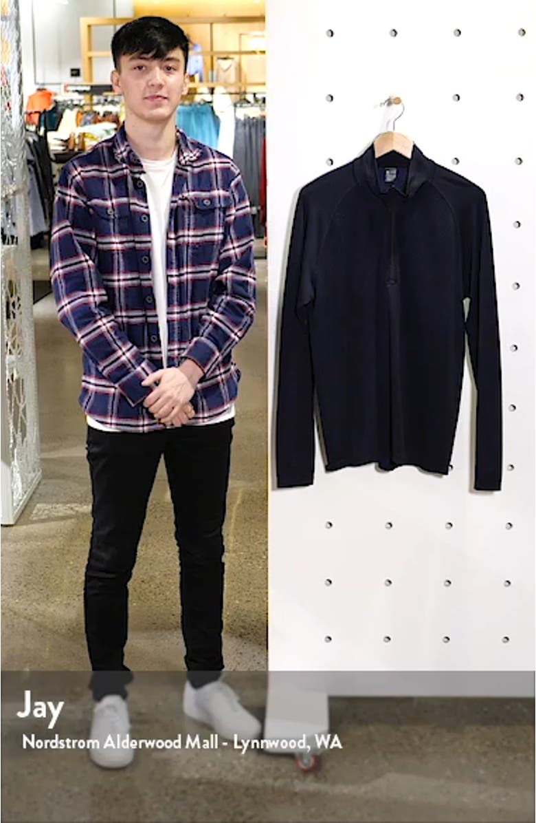 Seamless Performance Quarter Zip Pullover, sales video thumbnail