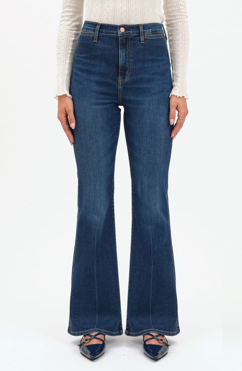 Sunset High Waist Flare Jeans (Rinse)