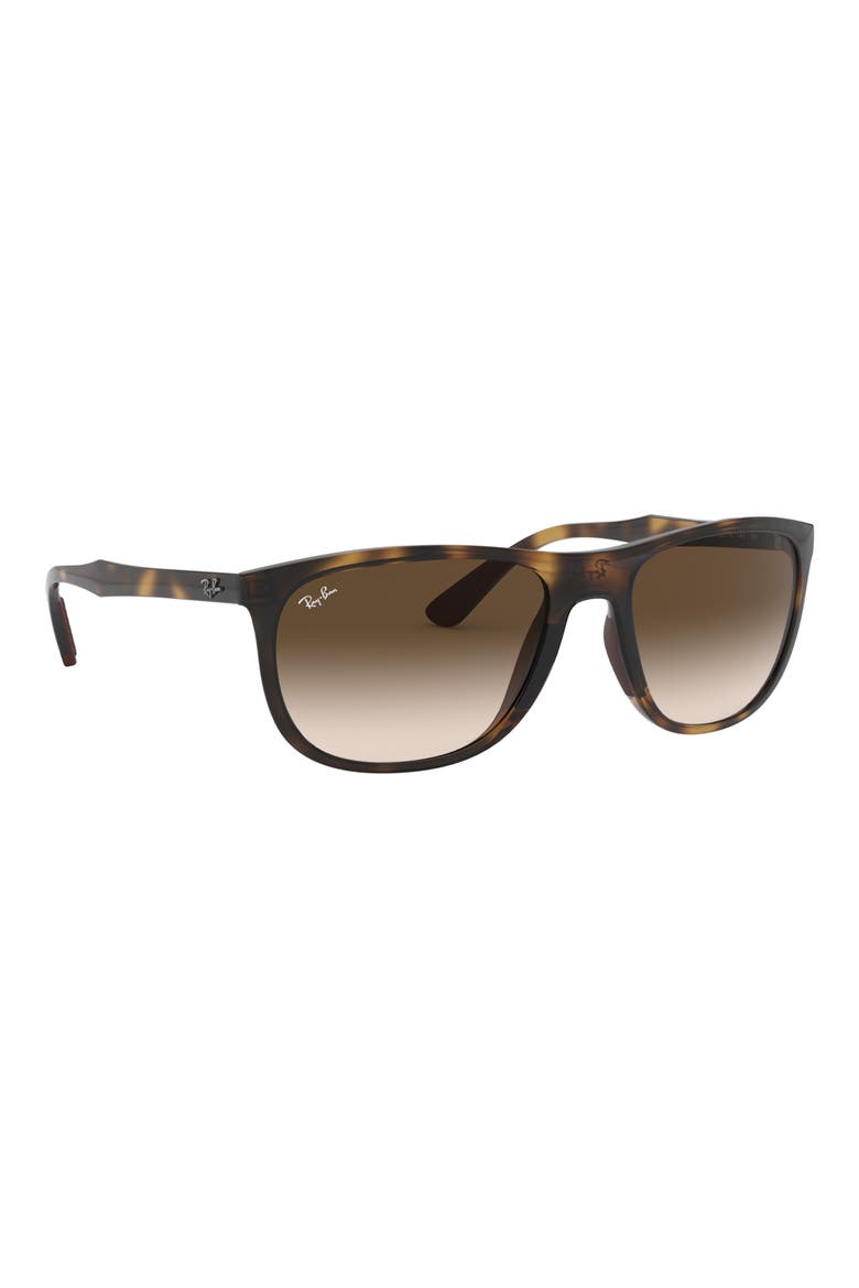 58mm Square Sunglasses, Alternate, color, HAVANA