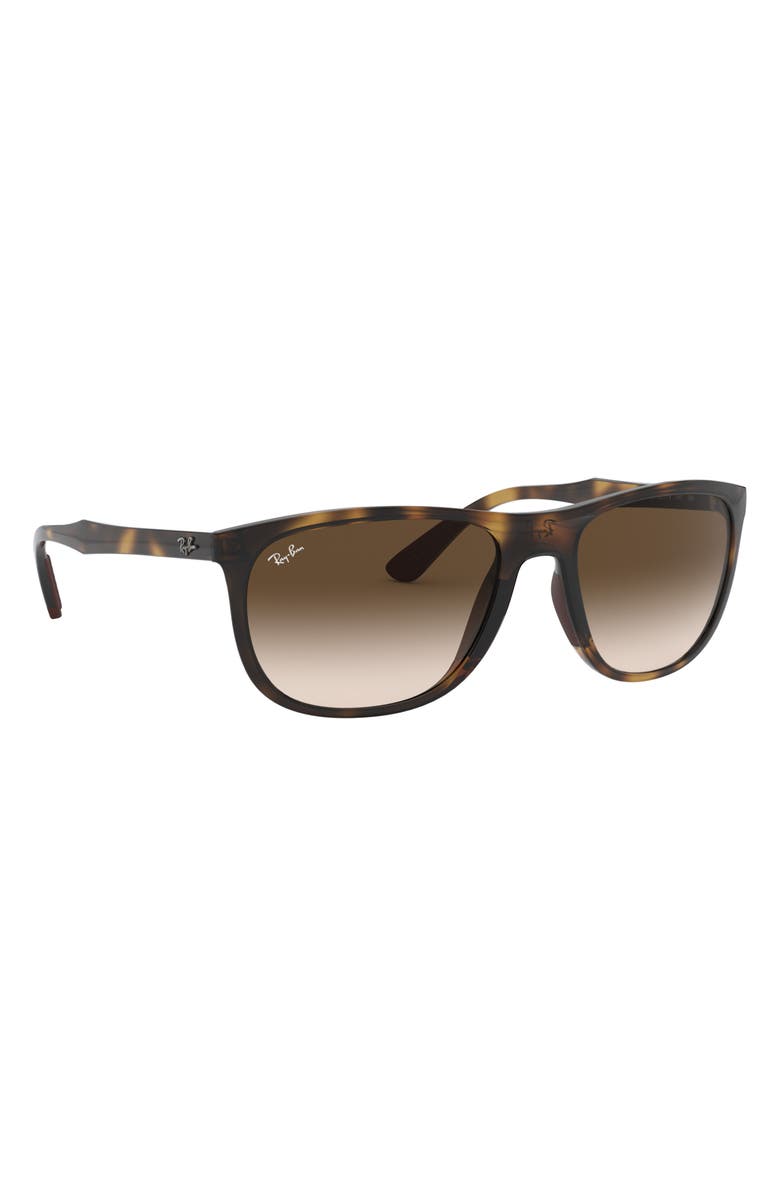 Ray-Ban 58mm Square Sunglasses, Alternate, color, Havana
