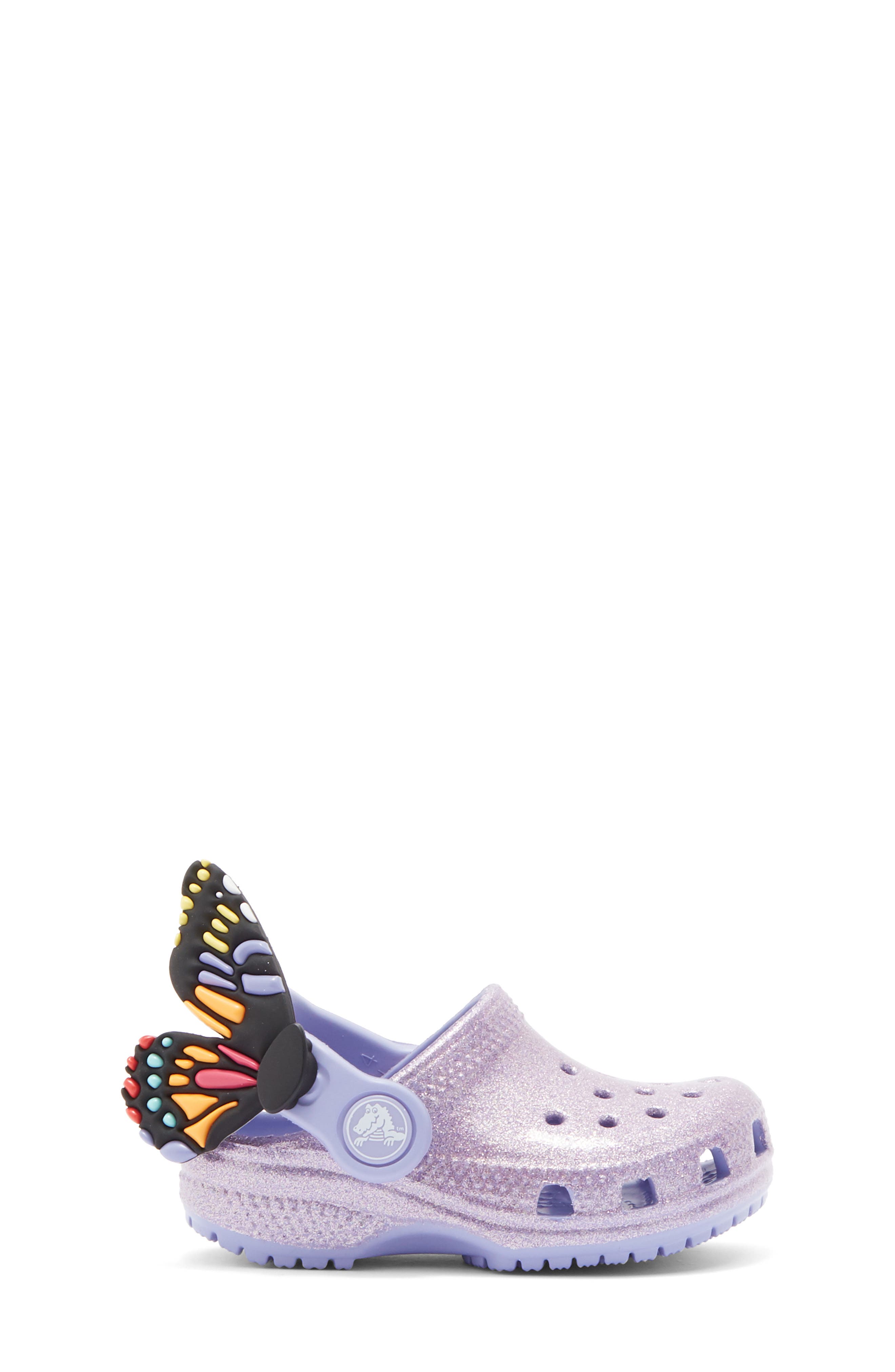 CROCS Kids' Classic Iam Butterfly Clog, Alternate, color, Mystic Purple