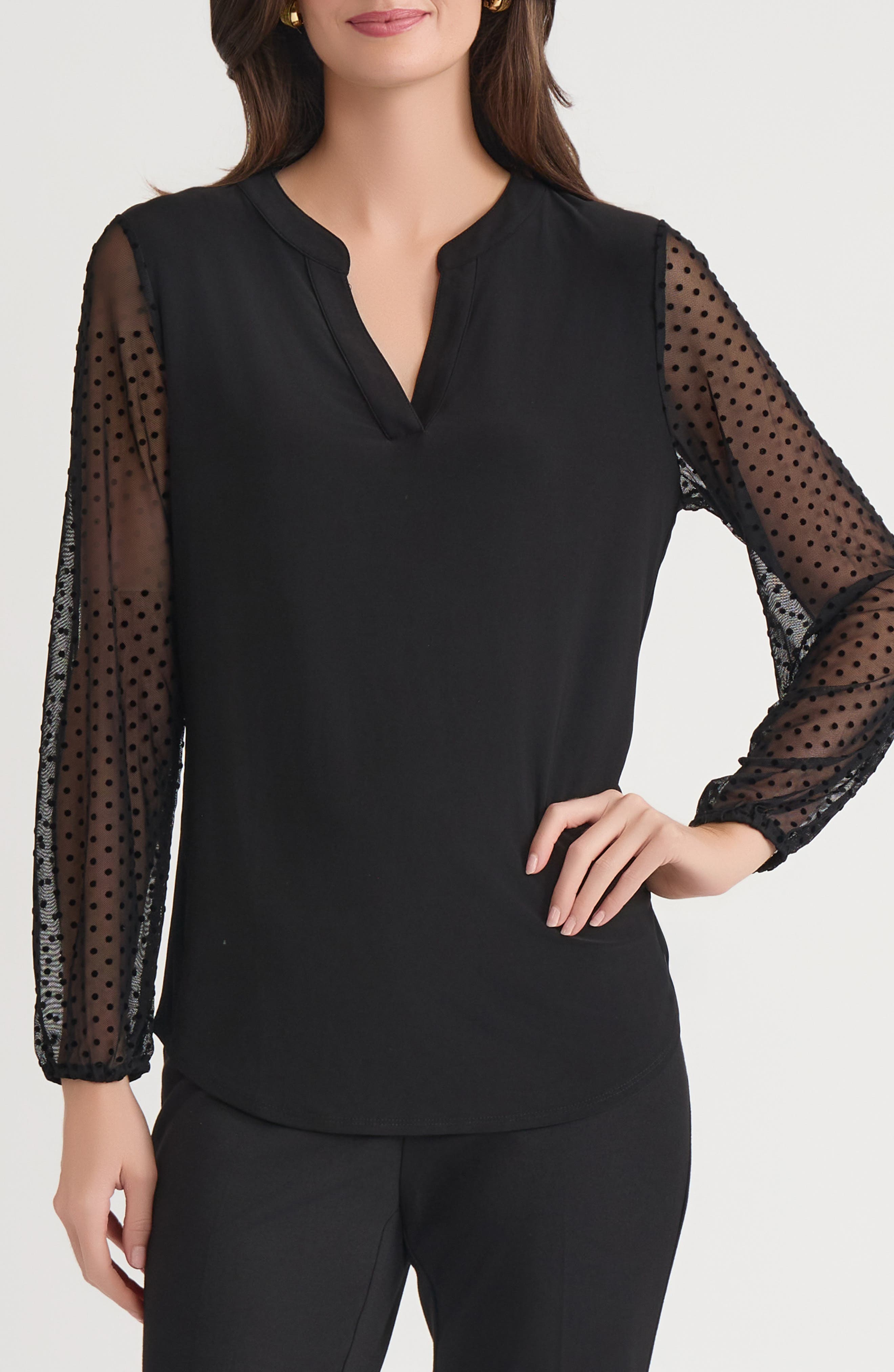 Split Neck Top