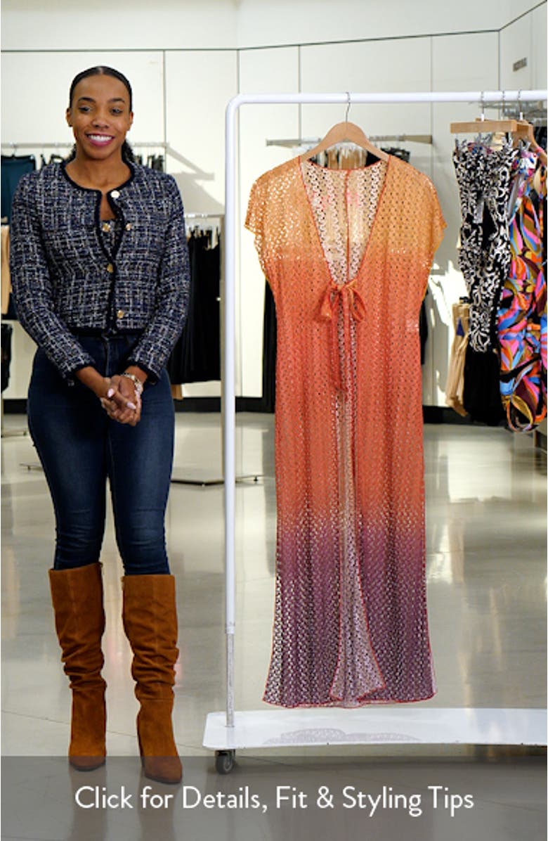 Sunset Metallic Ombré Cover-Up Robe, sales video thumbnail