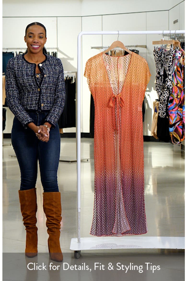 Sunset Metallic Ombré Cover-Up Robe video