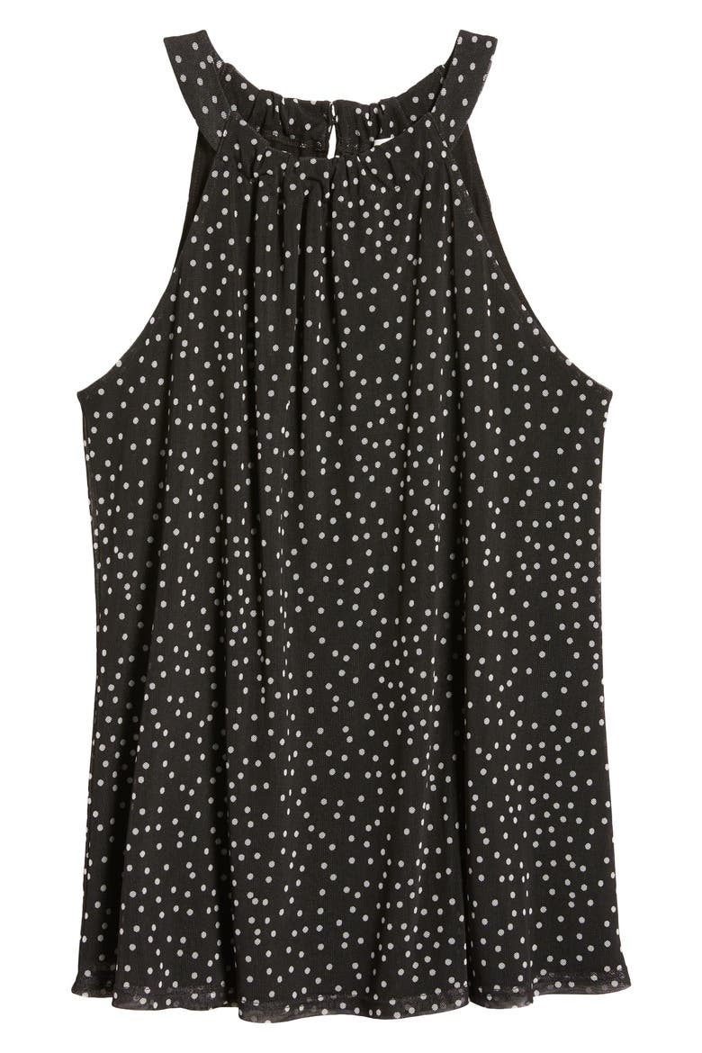 Halter Top, Alternate, color, BLACK