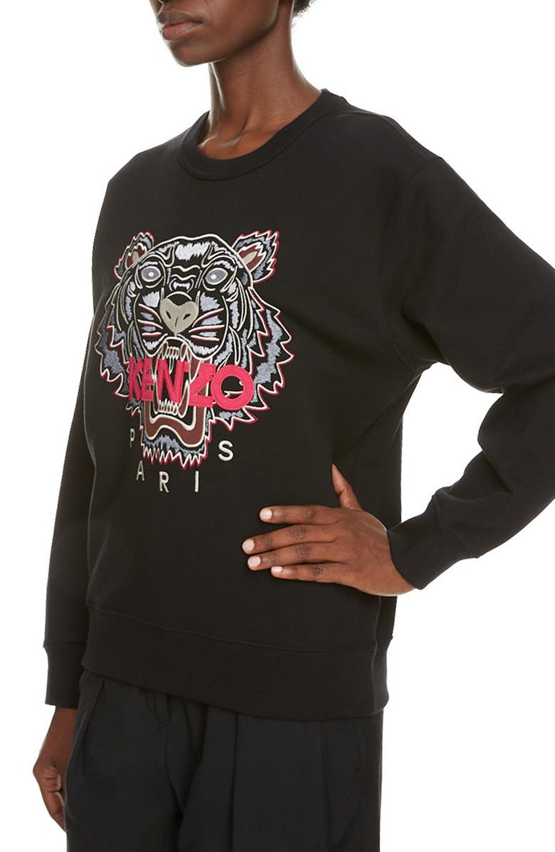 KENZO Tiger Embroidered Sweatshirt, Alternate, color,