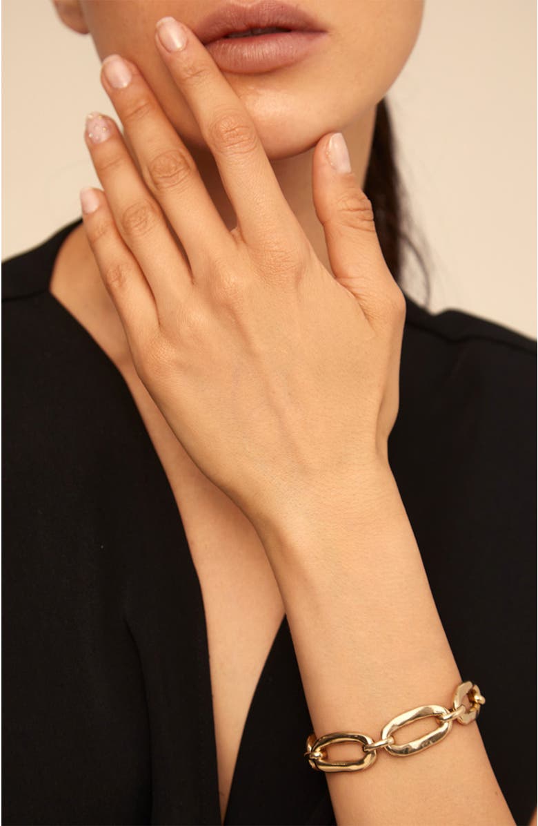 UNODE50 Oval Link Bracelet, Alternate, color, Gold