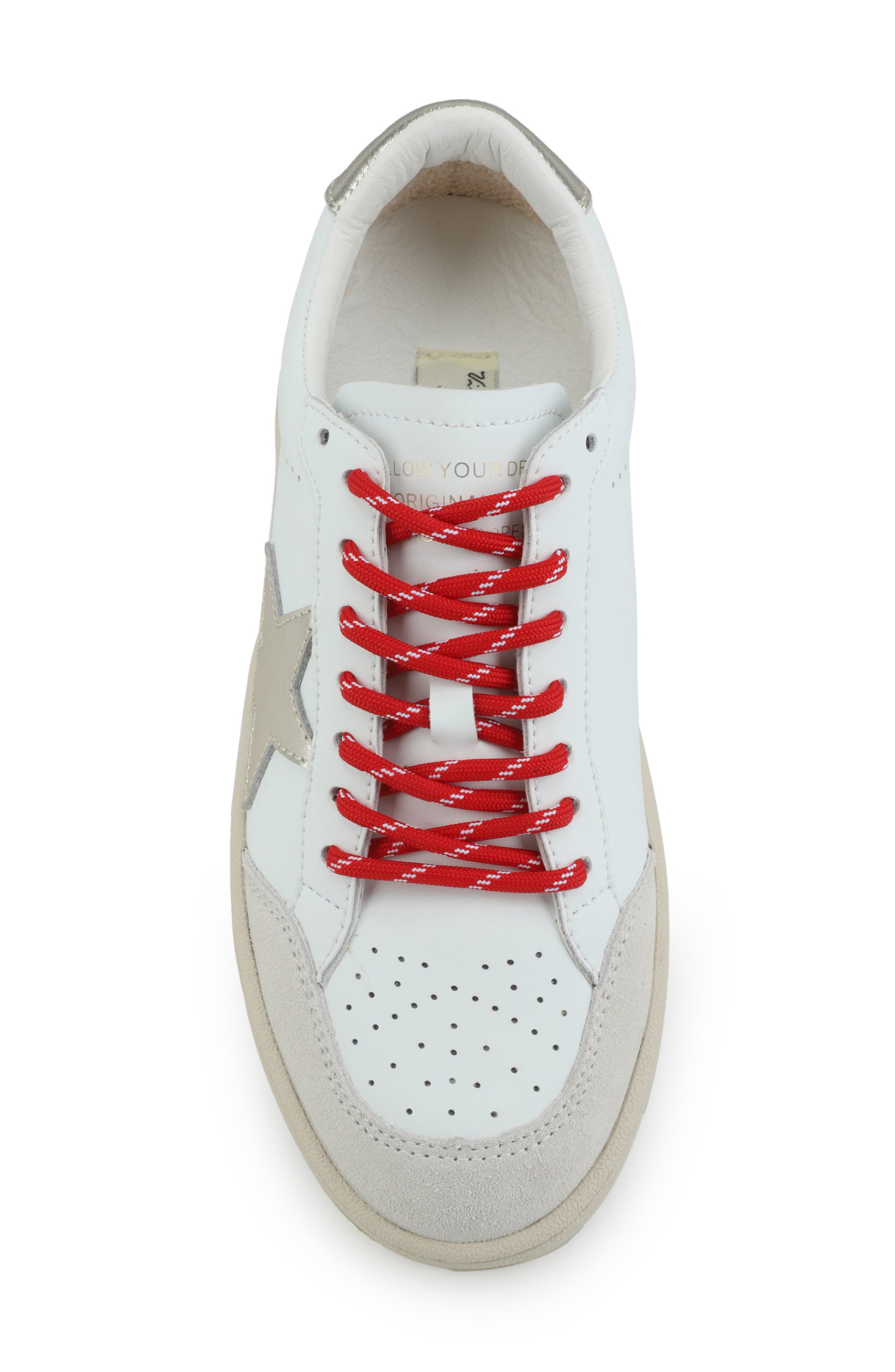 Noah Low Top Sneaker, Alternate, color, WHITE/ RED MULTI