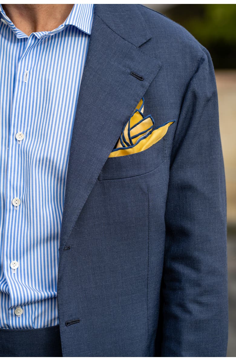 Elizabetta Fiastra - Silk Pocket Square for Men, Alternate, color, 