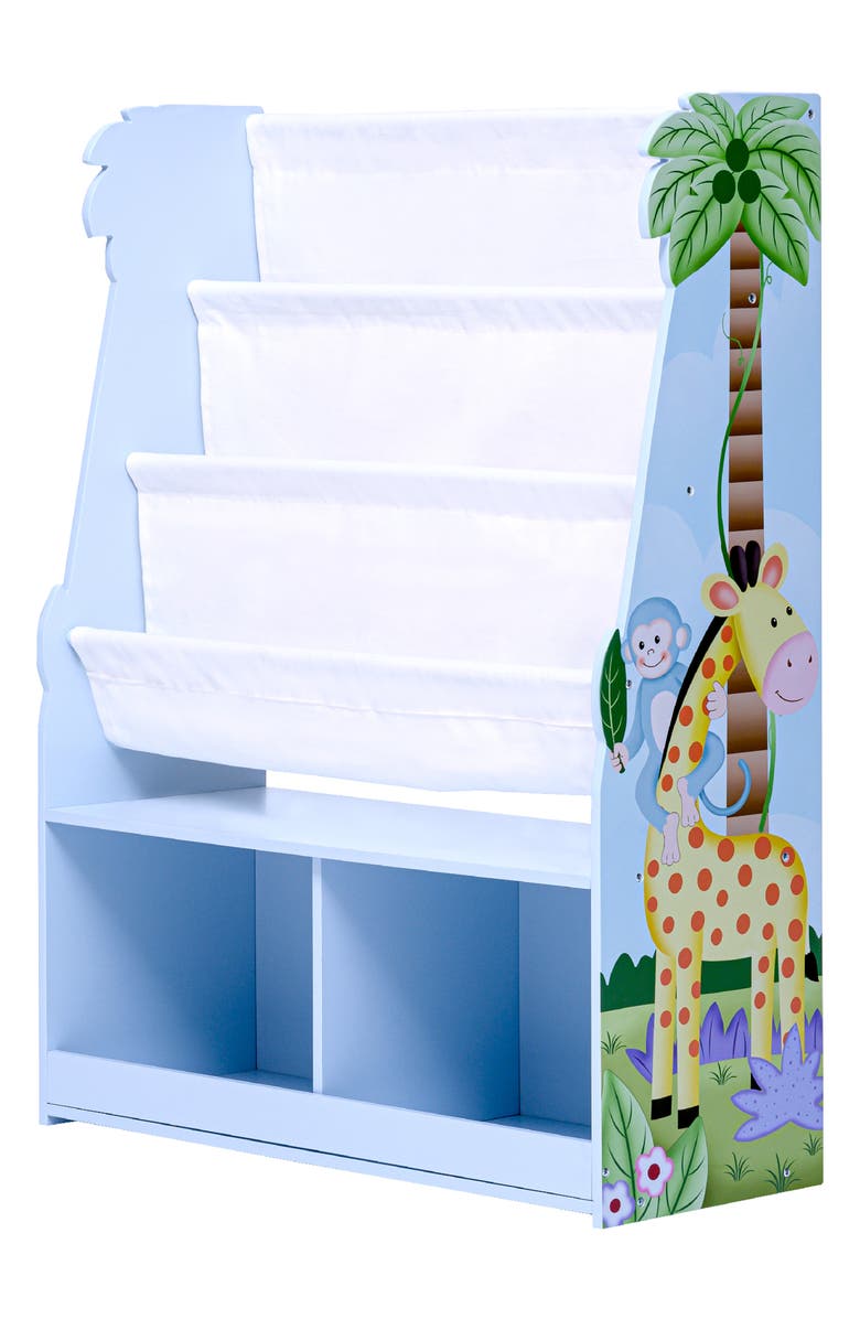 Teamson Kids Fantasy Fields Sunny Safari Wood Display Bookshelf, Main, color, 