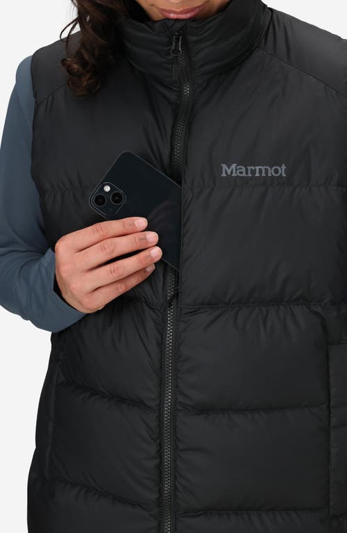 Marmot Guides 700 Fill Power Down Water Repellent Vest In Black
