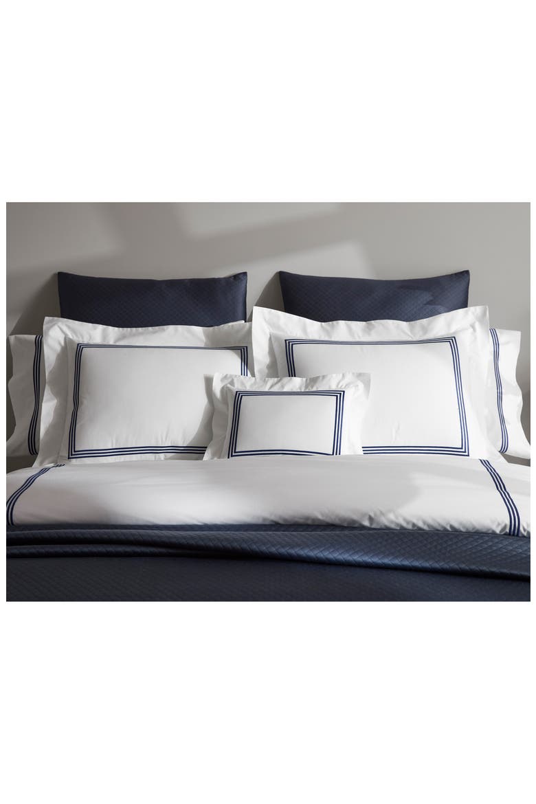 Bel Tempo Flat Sheet, Alternate, color, NAVY