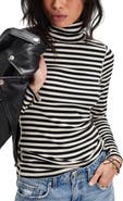 Free People Good Good Stripe Turtleneck Top