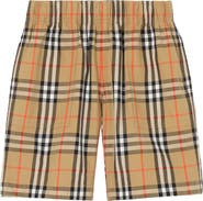 Burberry Check Cotton Cargo Shorts