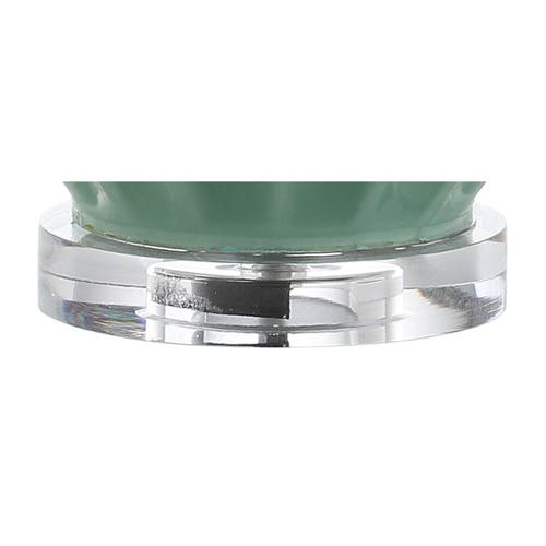 Jonathan Y Designs Faye 28in Glass Table Lamp In Seafoam Green