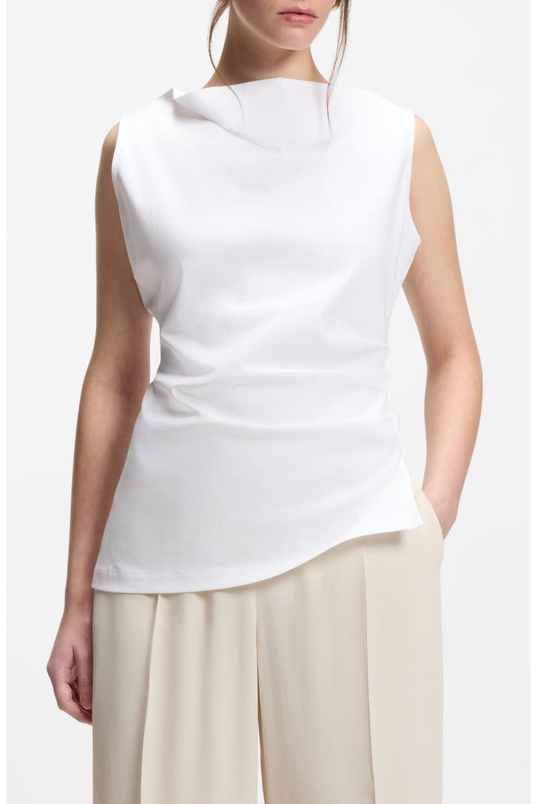Emiaka Sleeveless Cowl Neck Top, Main, color, BRIGHT WHITE