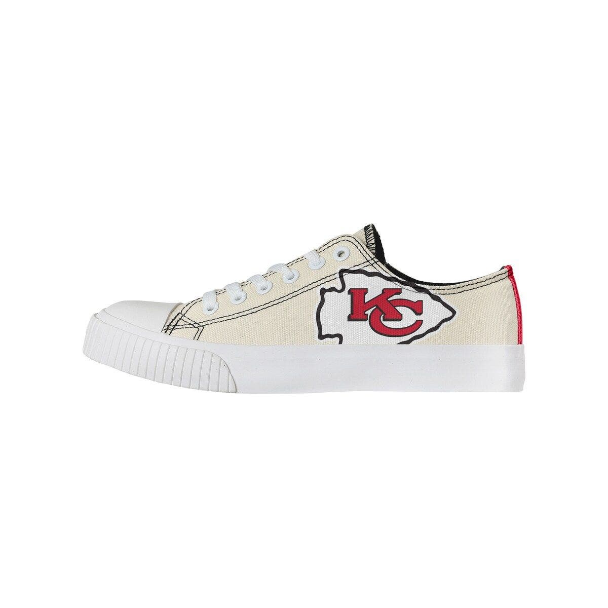 FOCO Women's FOCO Cream Kansas City Chiefs Low Top Canvas Shoes, Main, color, 