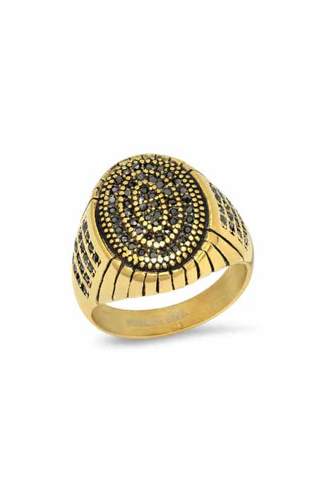 Men's Cubic Zirconia Signet Ring