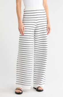 Marley Striped Knit Wide Leg Pants