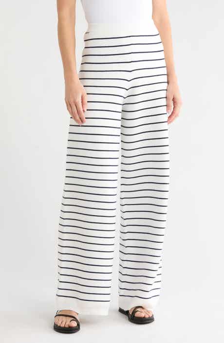 Marley Striped Knit Wide Leg Pants