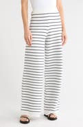 French Connection Marley Striped Knit Wide Leg Pants