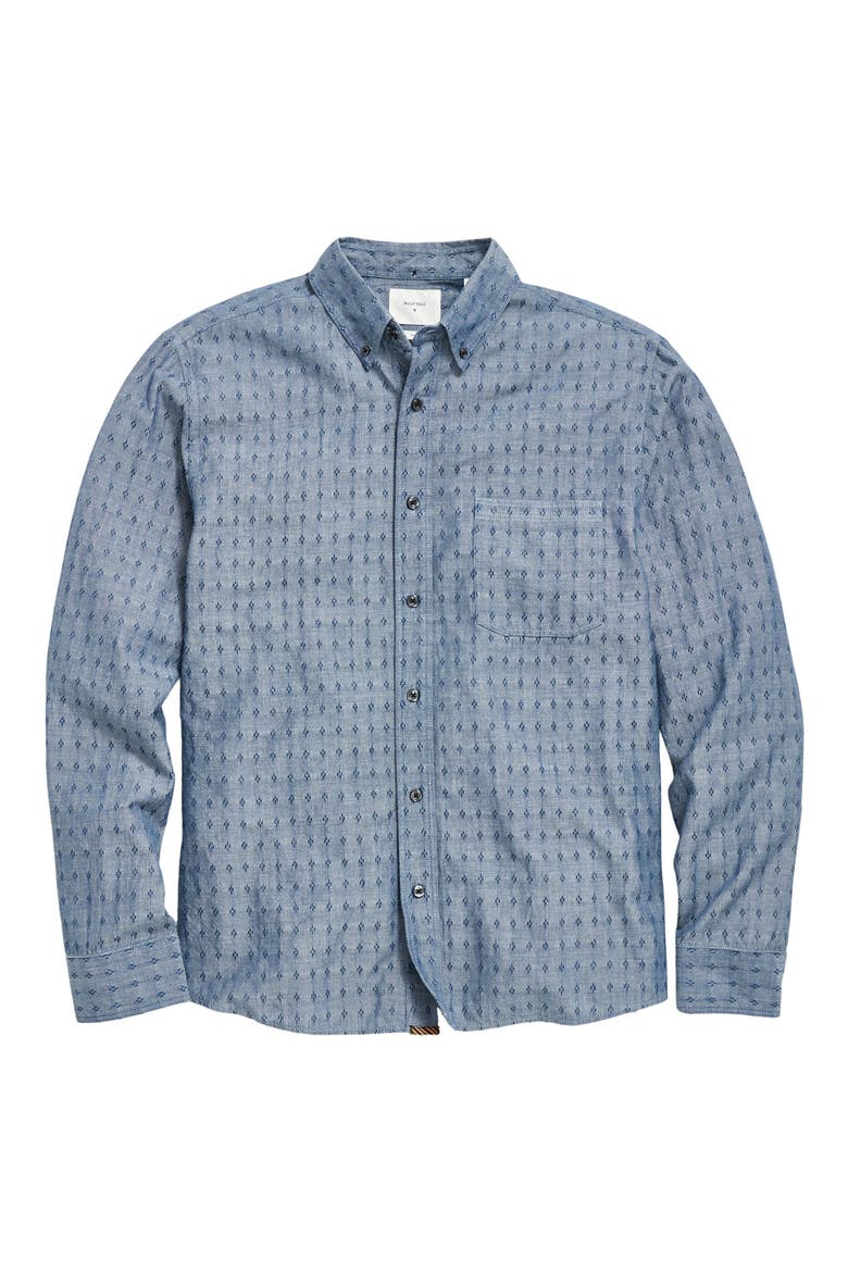Tuscumbia Diamond Dobby Button-Down Shirt, Alternate, color, CHAMBRAY BLUE