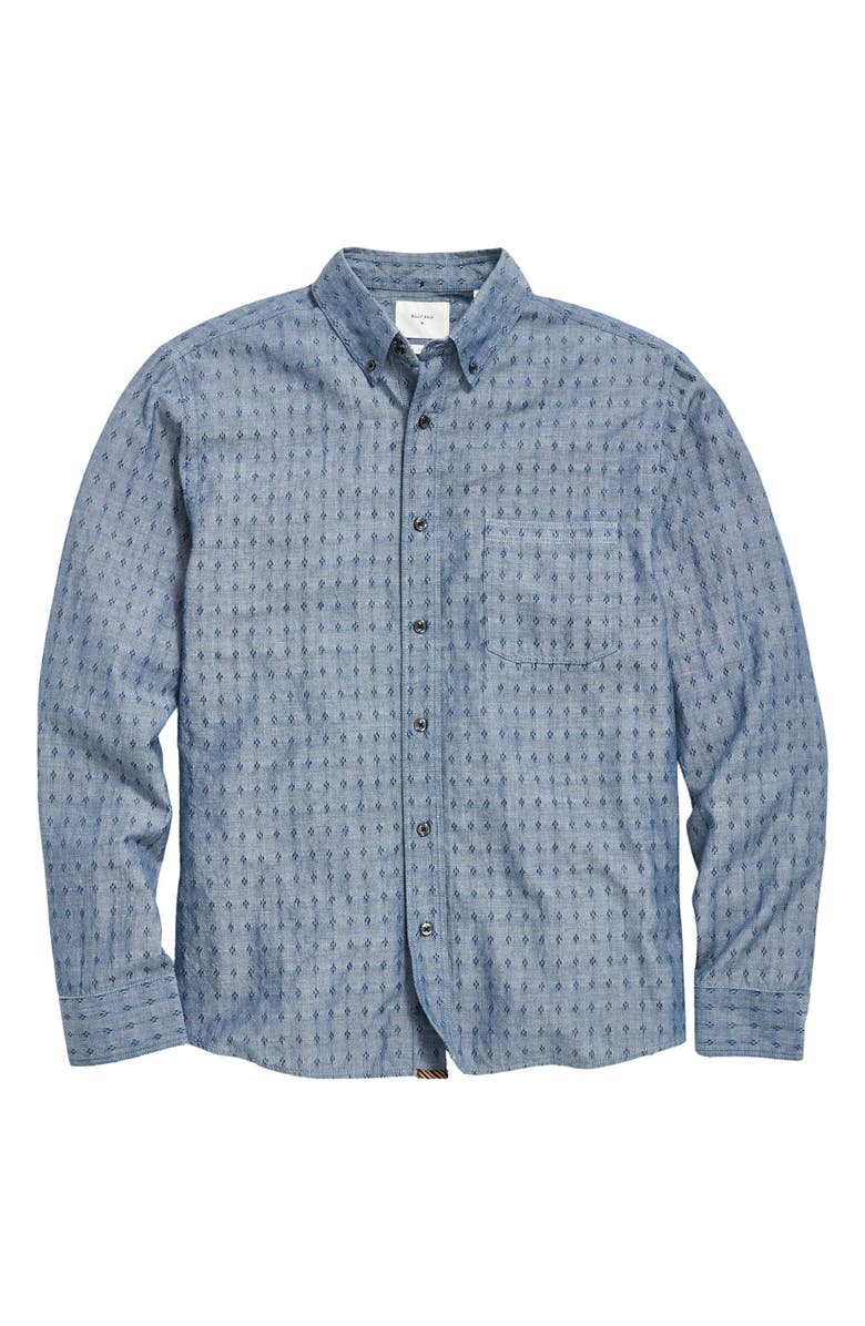 Billy Reid Tuscumbia Diamond Dobby Button-Down Shirt, Alternate, color,