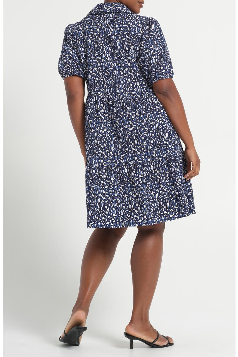 Abstract Print Jersey Dress, Alternate, color, SAPPHIRE/ MILK