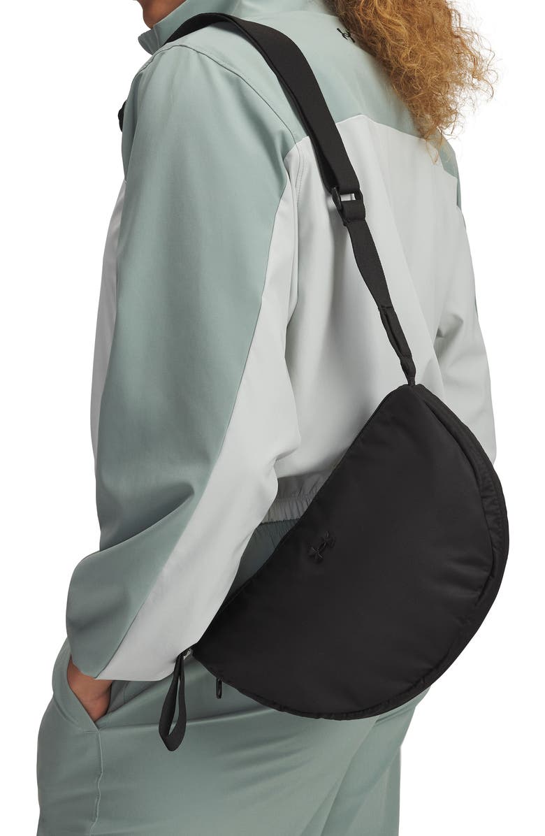 Under Armour Studio Water Resistant Shoulder Bag, Alternate, color, Black / Black / Black