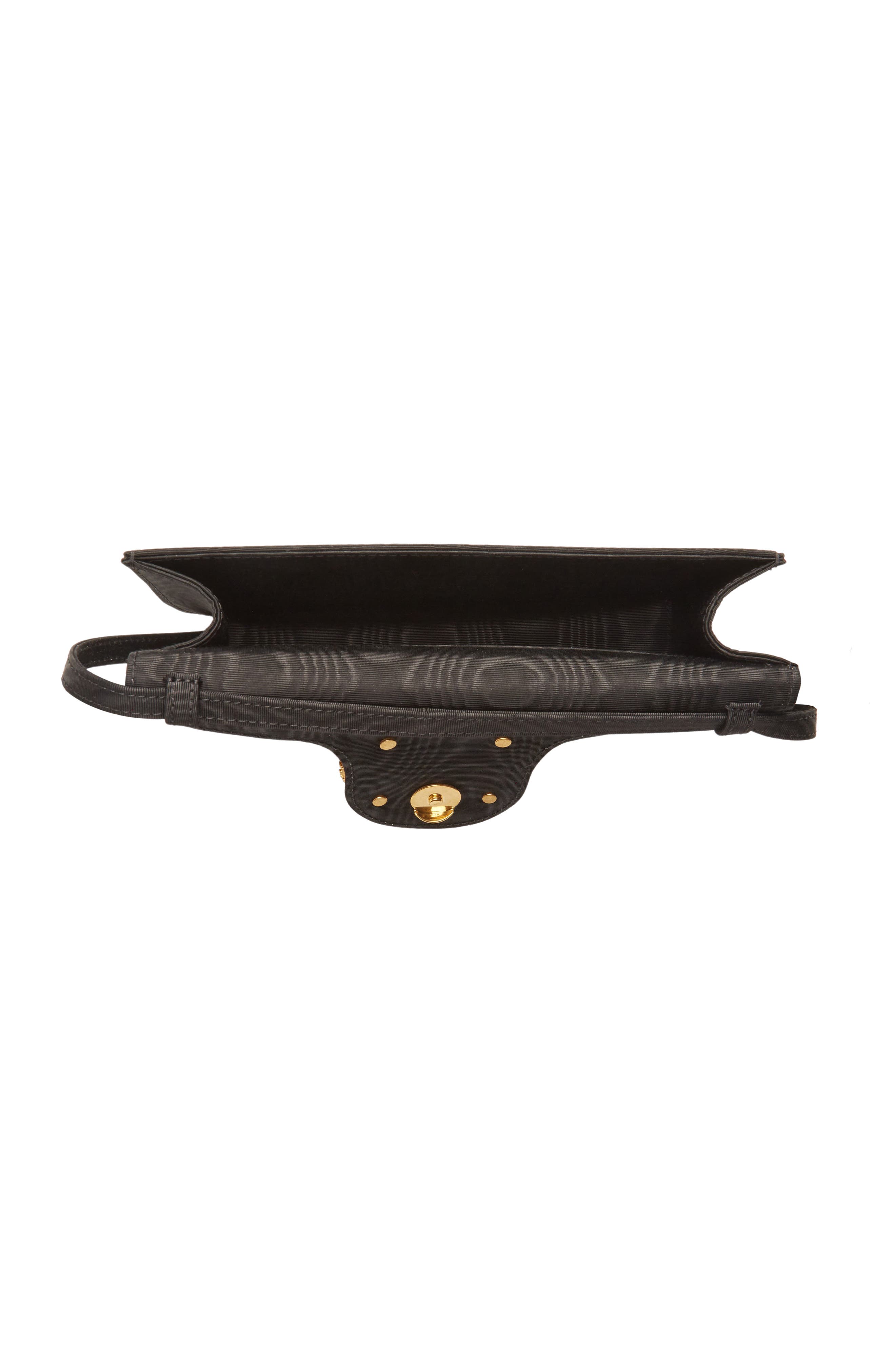 Valentino Garavani Locò Jewel Logo Moiré Clutch, Alternate, color, 