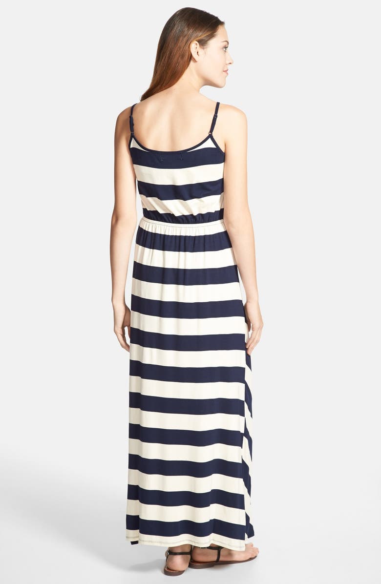 Olive & Oak Chevron Stripe Maxi Dress, Alternate, color,