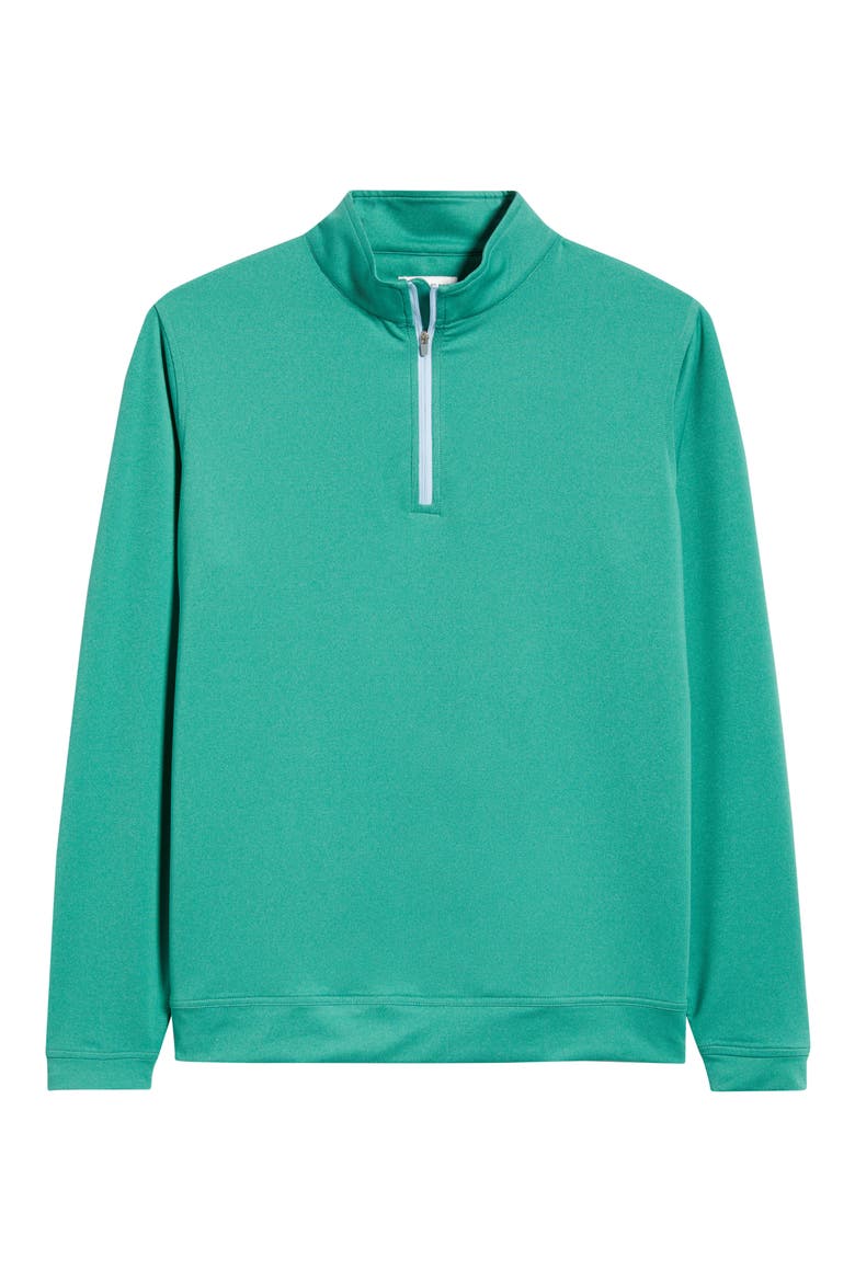Men's Perth Stretch Quarter Zip Pullover, Alternate, color, SNOW PEA