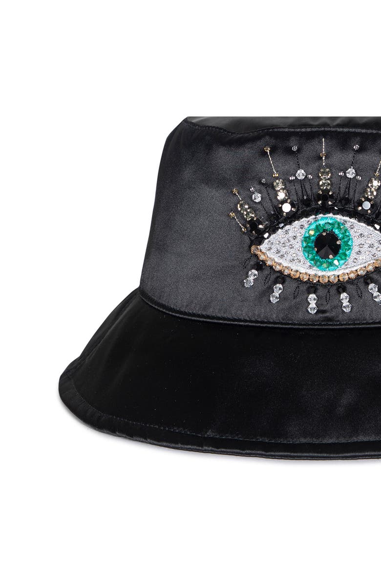 Kurt Geiger London Evil Eye Bucket Hat, Alternate, color,