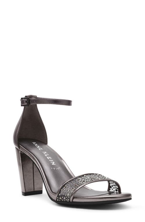 Anne Klein Kourtney Ankle Strap Sandal In Gray