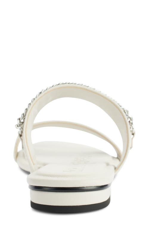 Karl Lagerfeld Canne Two Strap Sandal In Soft White