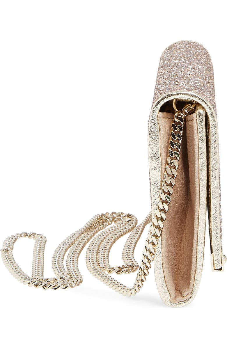 Jimmy Choo 'Milla' Glitter Clutch, Alternate, color,
