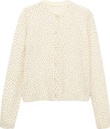 MANGO Polka Dot Print Cardigan