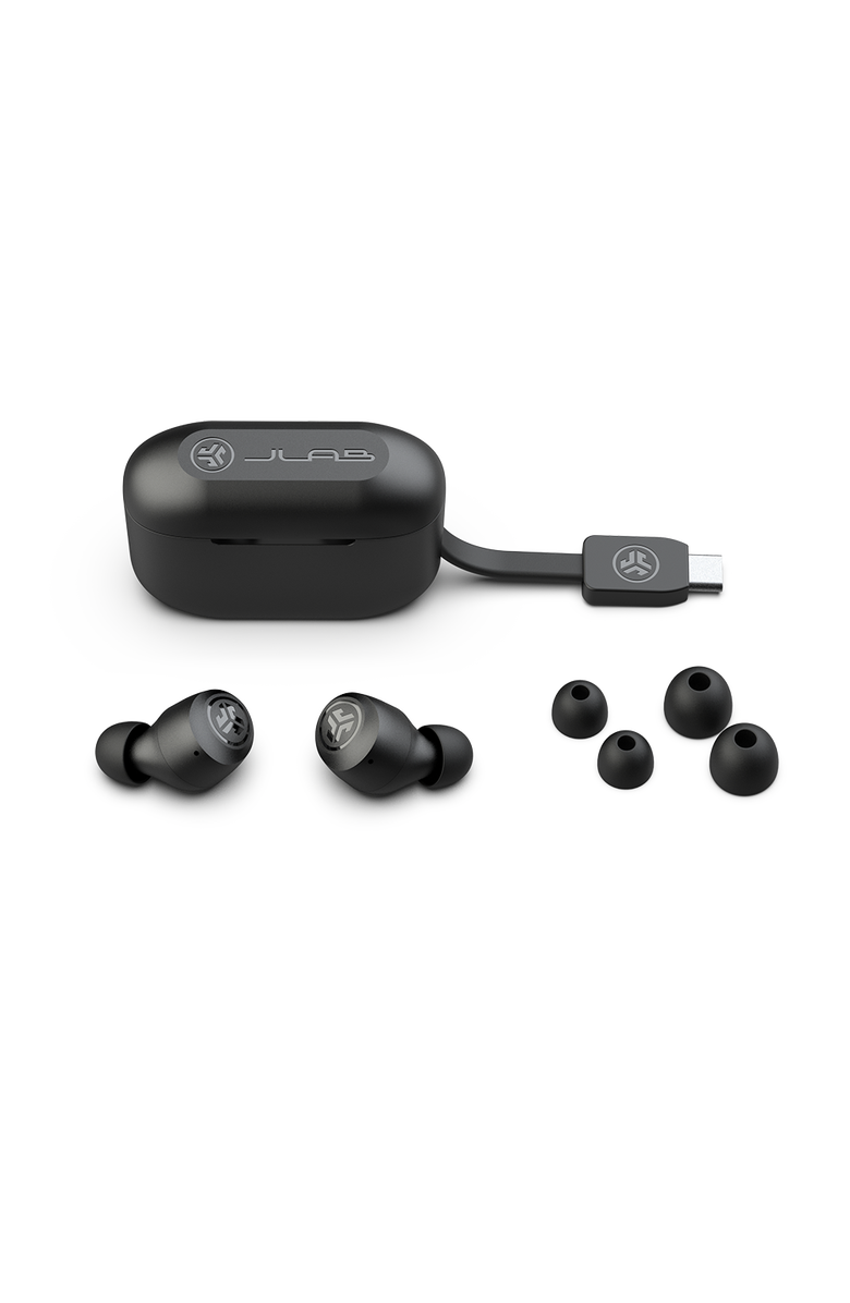 JLab GO Air POP True Wireless Earbuds, Alternate, color, Black