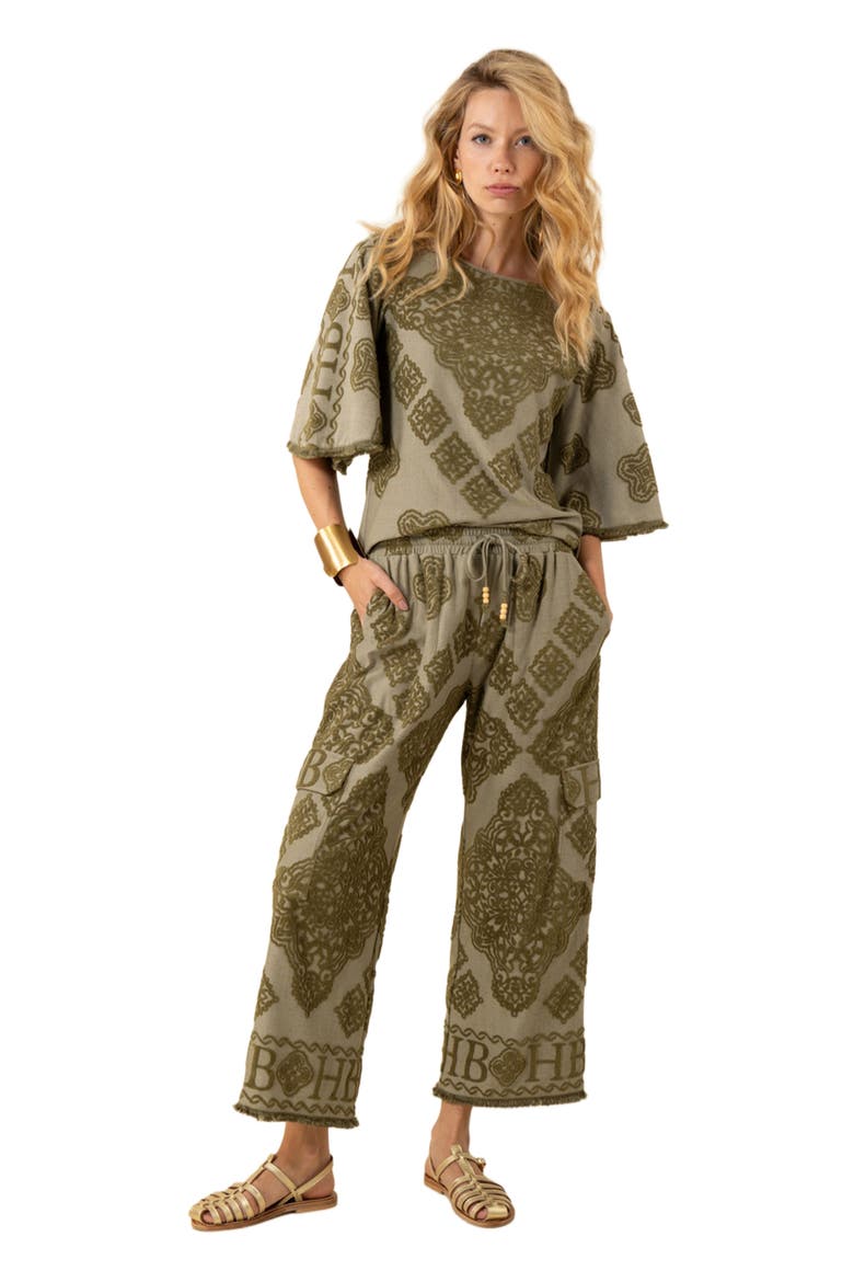 Leyla Jacquard Top, Main, color, Olive