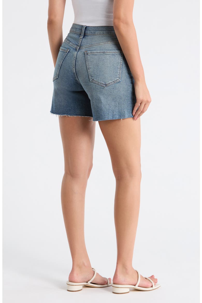 Layne High Rise Raw Hem Shorts, Alternate, color, KONA