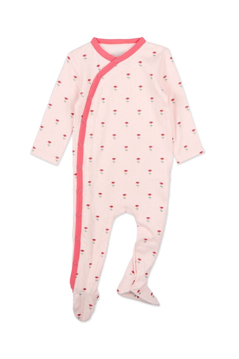 Baby Floral Pointelle Footie, Main, color, Pink