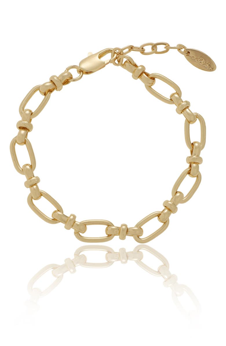 Ettika Oval Link Chain Bracelet, Main, color, Gold