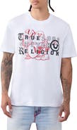 True Religion Buddha Letters Graphic T-Shirt