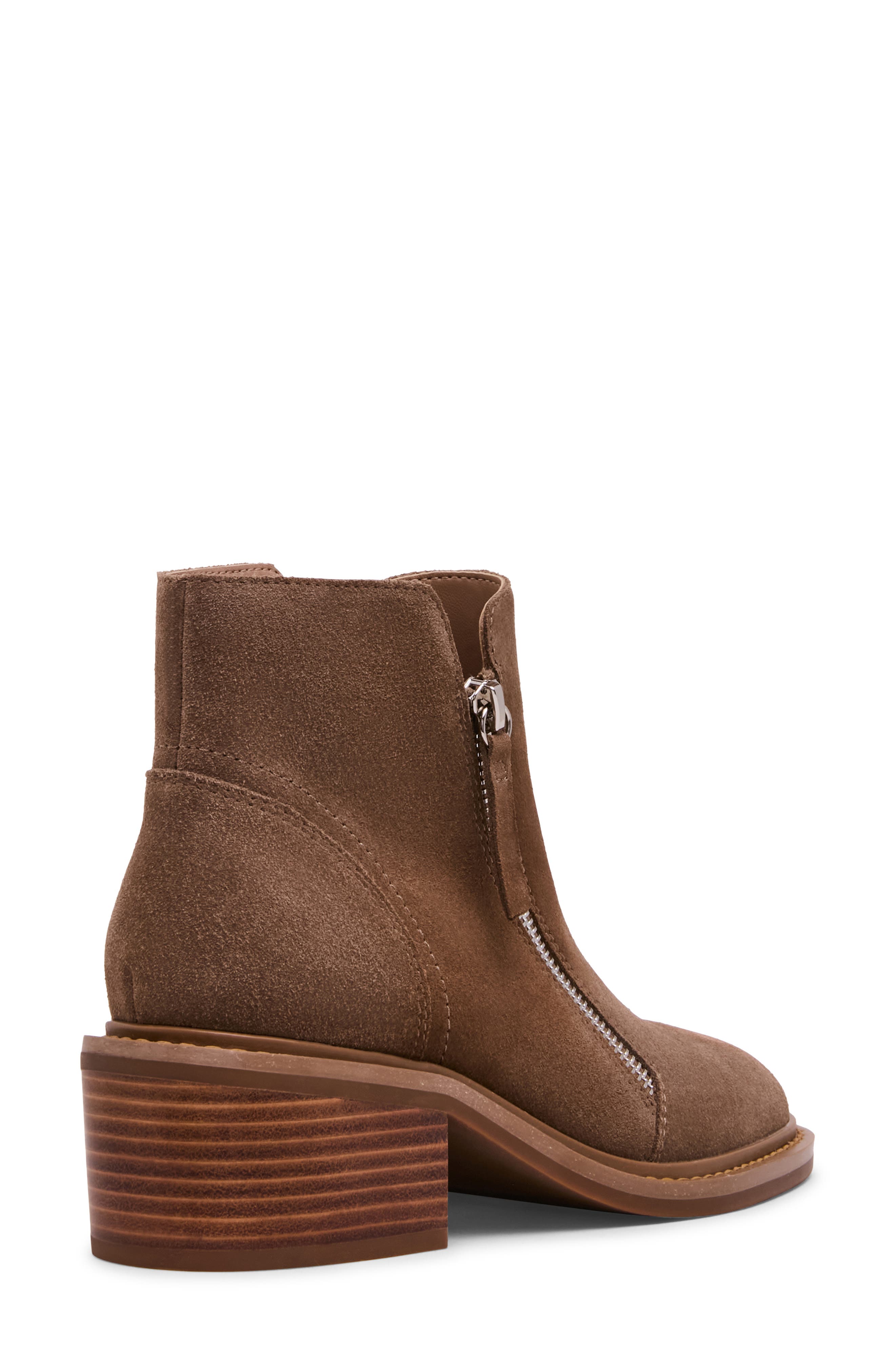 Lilani Waterproof Block Heel Bootie, Alternate, color, TAUPE SUEDE