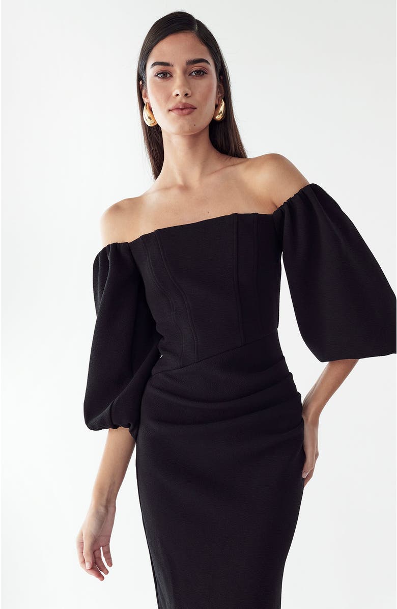 BWLDR Novaleigh Dress, Alternate, color, Black
