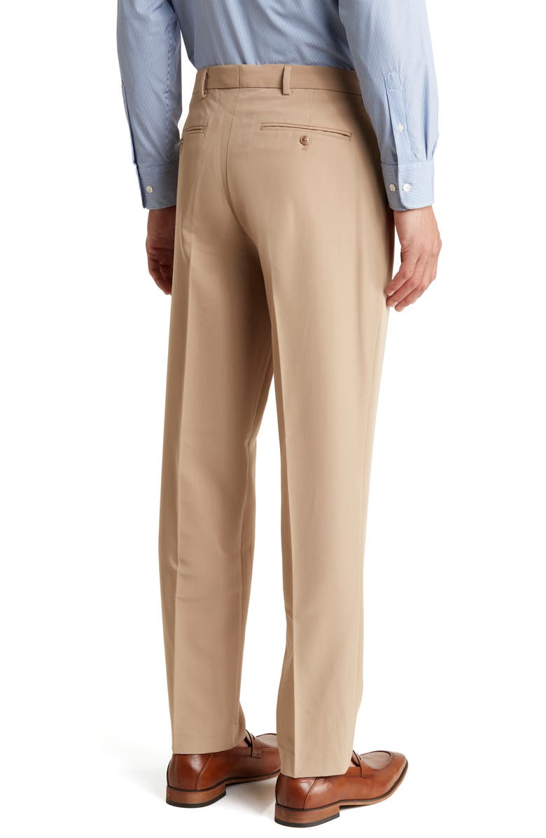 Nautica Flat Front Trousers, Alternate, color, Camel