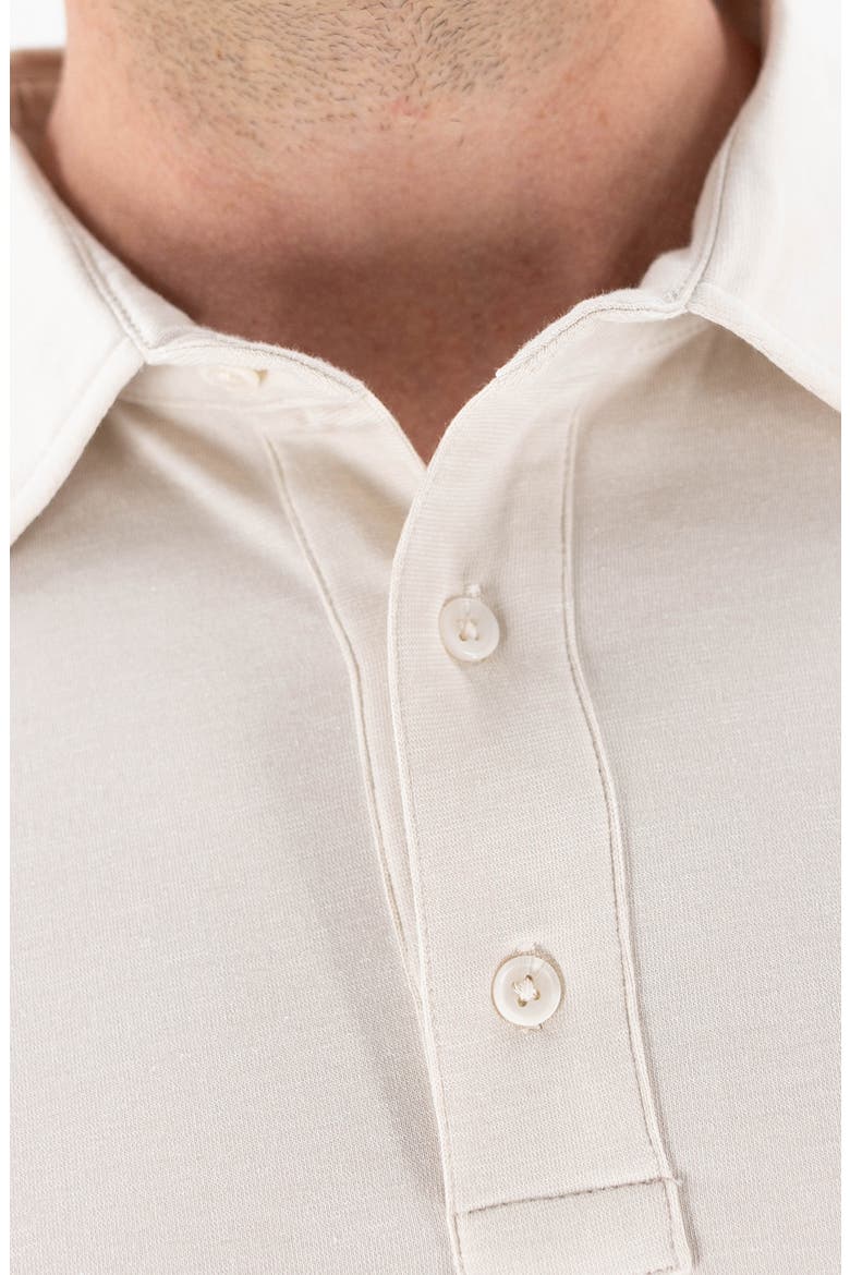 Feeder Stripe Polo, Alternate, color, MELANGE BIRCH