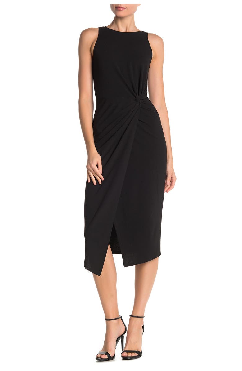 LOVE...ADY Twist Front Scuba Crepe Dress, Alternate, color, 