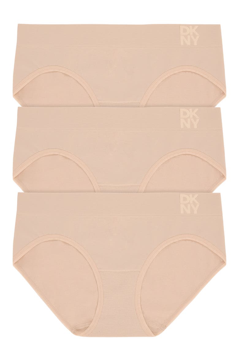 Energy 3-Pack Seamless Bikinis, Main, color, SAND