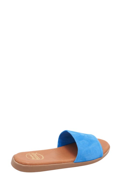 Andre Assous Paloma Woven Slide Sandal In Blue
